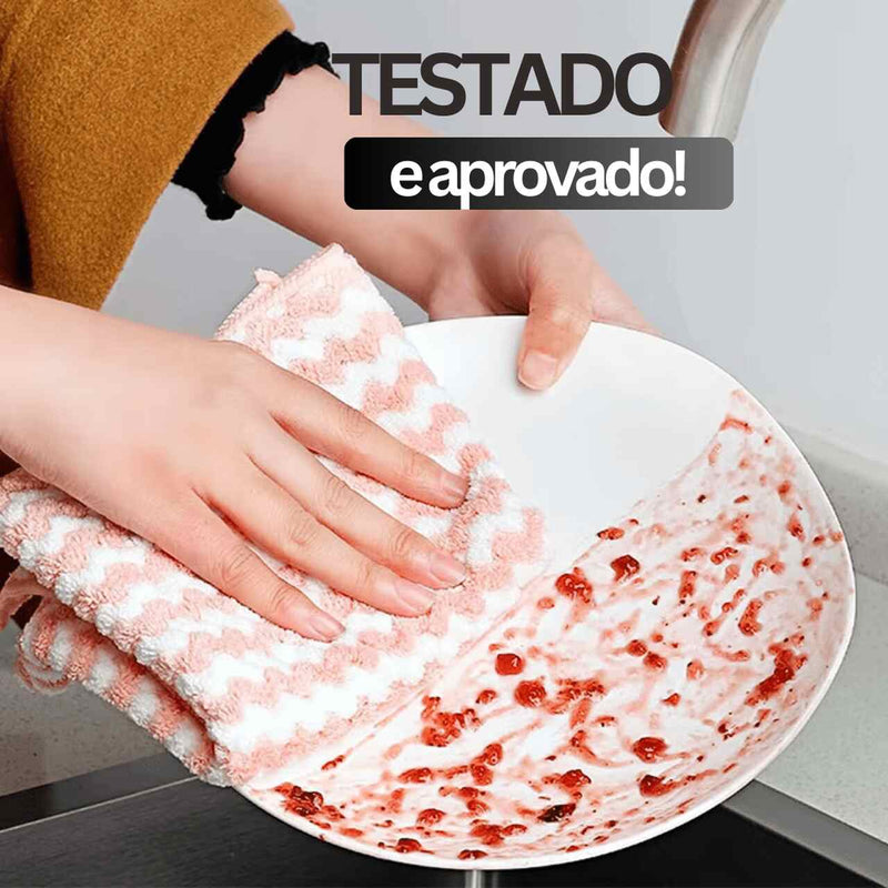 (Compre 5 Leve 10) Panos Mágicos® - Microfibra Macia para Limpeza Perfeita Premium - Promoção Especial