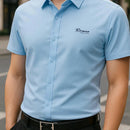 [Leve 5, Pague Só 3] Camisa Polo Riviero Masculina em Seda Natural de Amoreira, Poliéster e Rayon + 3 Bermudas e Relógio GRÁTIS