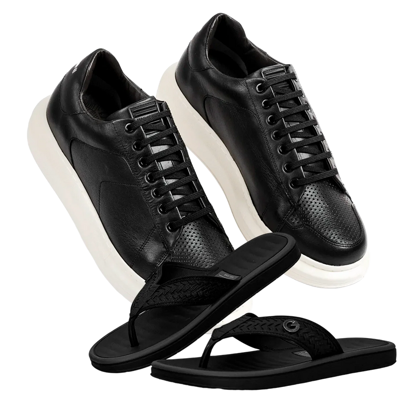 Kit Ferracini Sapatênis Ortopédico + Chinelo Massageador [Envio Nacional}