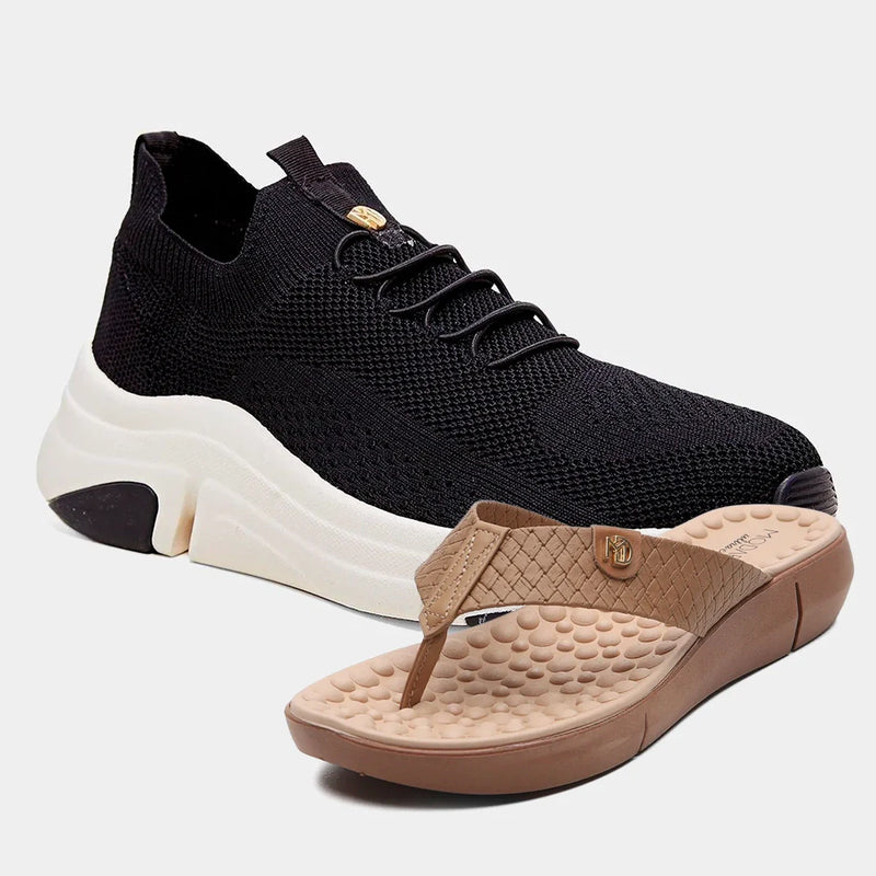 Tênis Ortopédico + Chinelo Massageador --Envio Nacional]