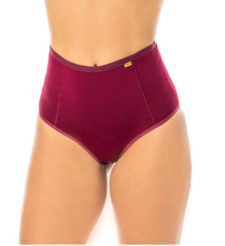 5 Calcinhas Cintura Alta Forro 100% Algodão FRENTE Dupla